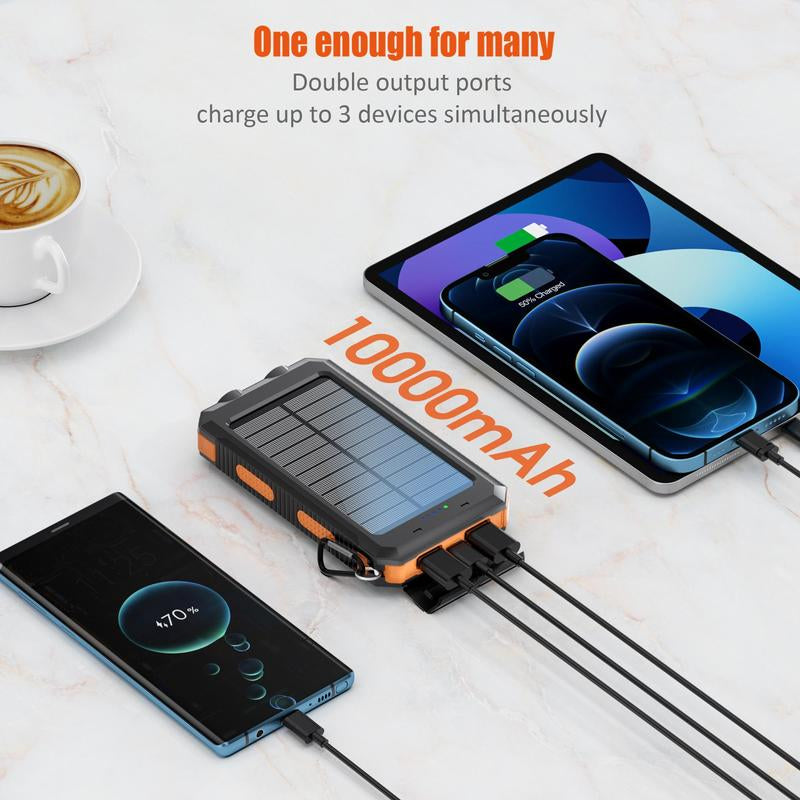 10,000mAh Solar Power Bank
